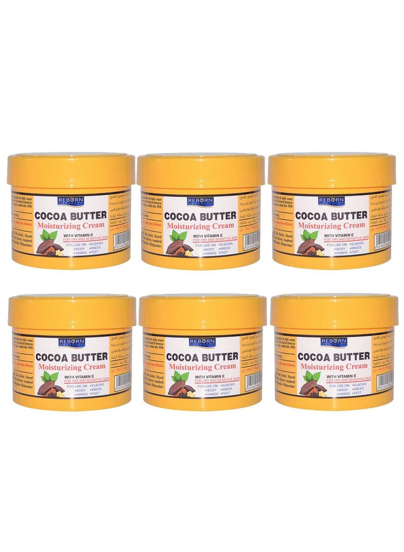 REBORN Moisturizing Cream Cocoa Butter With Vitamin E 500ml (Pack of 6) - Image 1