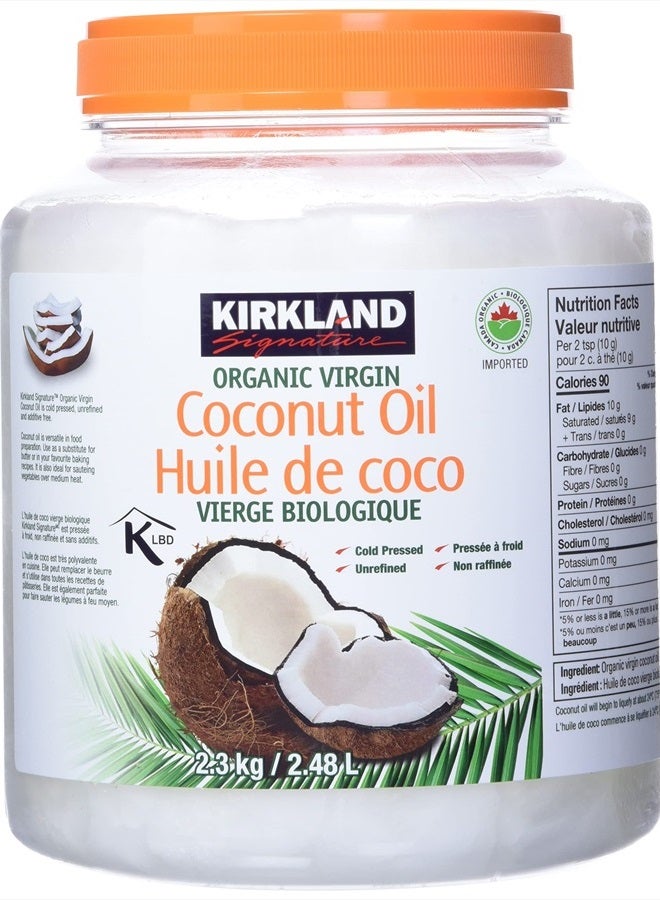 Kirkland Signature Organic Coconut Oil 84 Fl. Oz. - Image 1