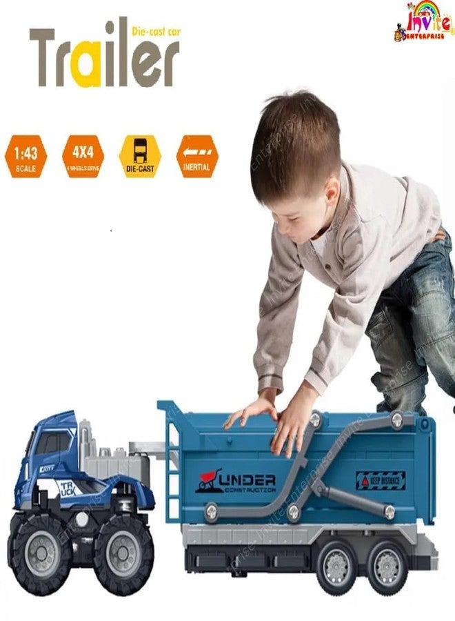 SANTALON 1:43 Metal Toys Alloy Diecast Truck Set Toy, Diecast Miniature Car Model (Pack of 2-Multicolor) - Image 5