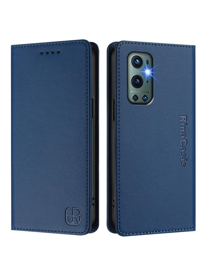 erorex Case For OnePlus 9 Pro RC01 Dual-Folded Magnetic Suction RFID Leather Phone Case - Image 2