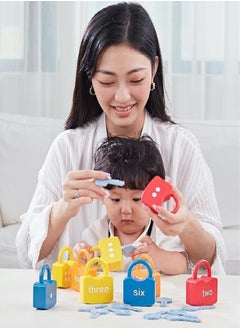 Onshine Kids Learning Locks With Keys Numbers Matching And Counting Educational Toy  - Image 2