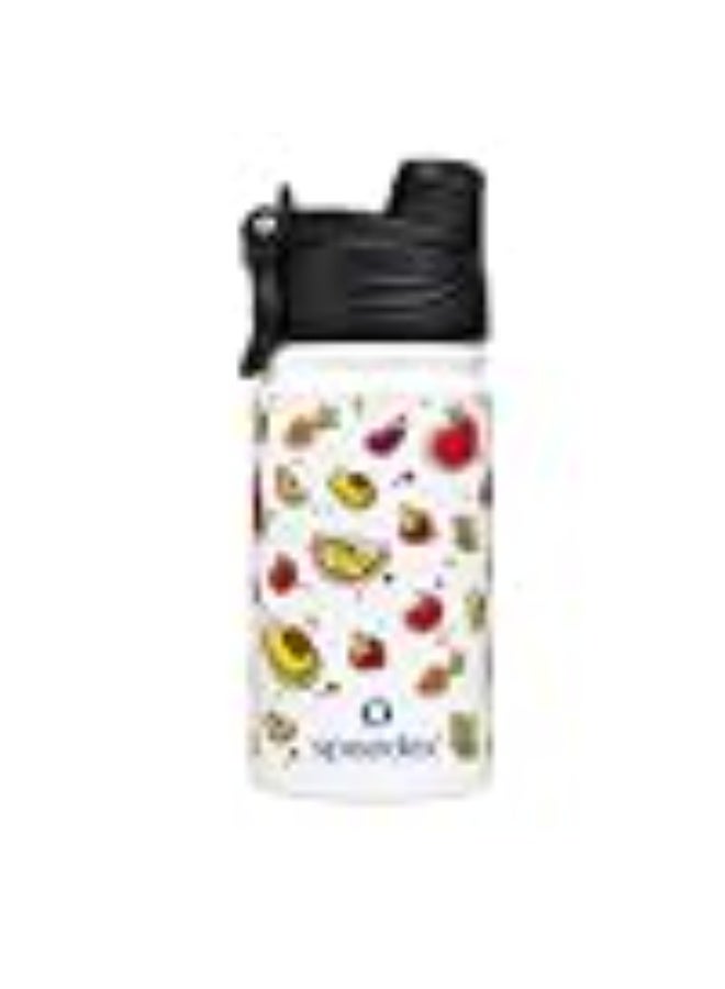 Speedex Tutty Fruty 500 Kids Vacuum Insulated Stainless Steel Water Bottle 450 ML | Double Wall Hot & Cold Sipper (Straw + Direct Sip) | Leakproof BPA Free School Water Bottle for Boys & Girls - Image 1