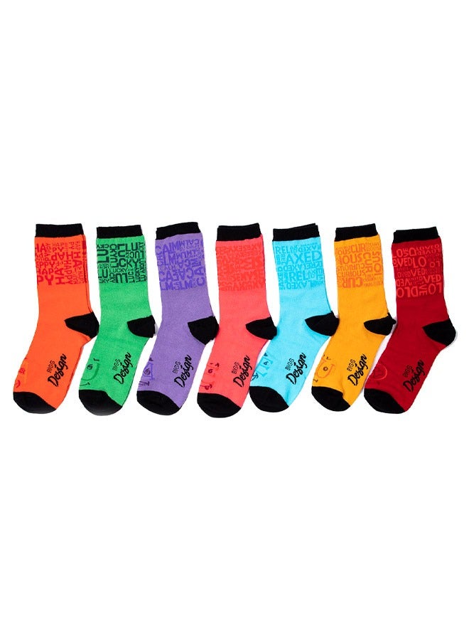 بيج ديزاين جوارب نسائية مكونة من 7 قطع من بيج ديزاين - Image 1