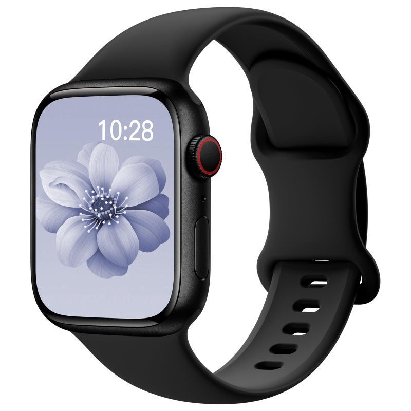 SuperNaNa Sport Silicone Band Compatible with Apple Watch Bands 40mm 38mm 41mm 44mm 45mm 42mm 49mm Women Men,Soft Wristband Waterproof Replacement Sport Strap for iWatch Bands Series 9 8 7 6 5 4 3 2 1 SE Ultra - Image 1