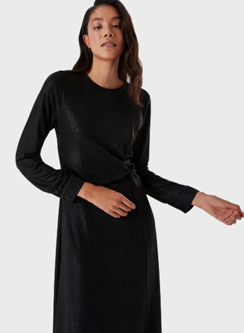 MIZALLE Tiered Knitted Dress