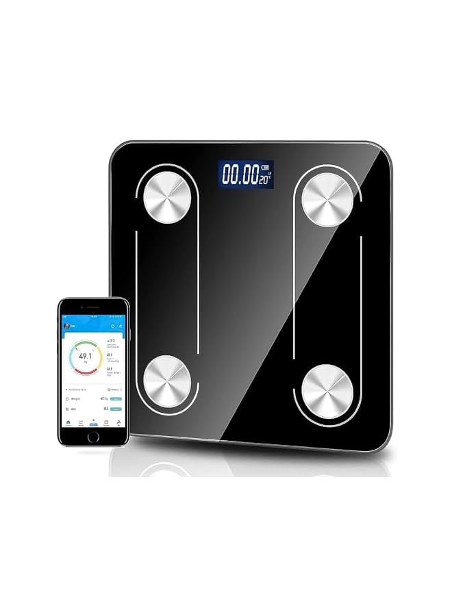 PROMASS Weight Scale With Bluetooth, Wireless Scale for Body Weight, Body Composition Analyzer with Smartphone App for 14 Key Body Indicators(BMI/Weight/Body Fat/Resting Heart Rate) - Image 1