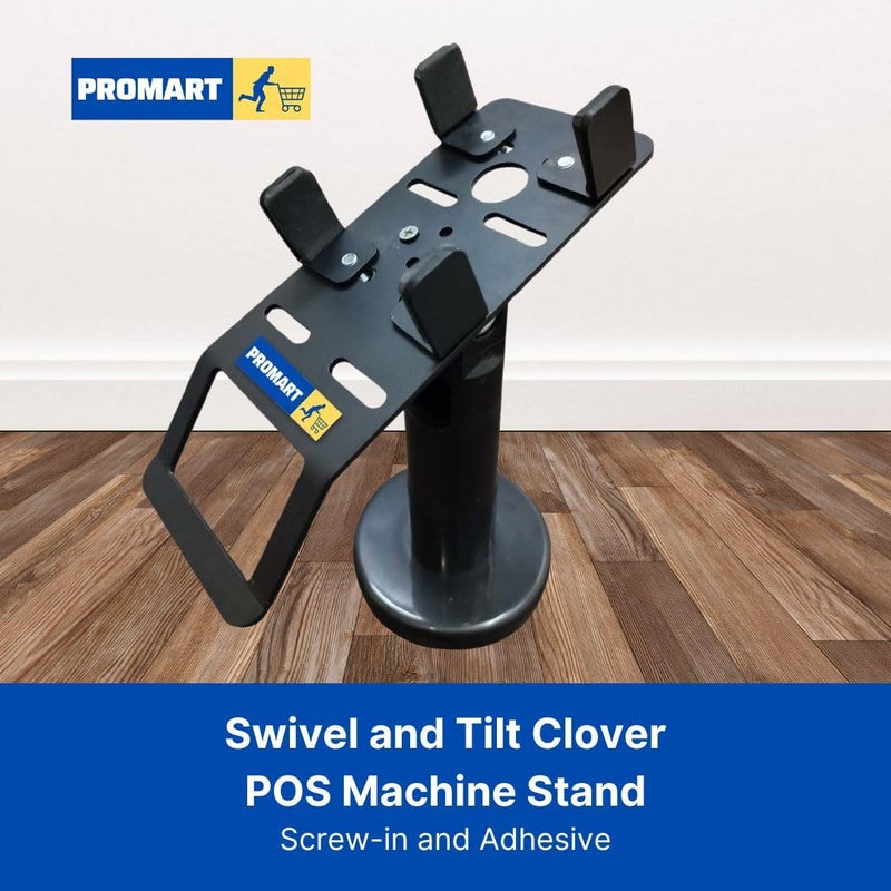 Pro-mart EDC | POS Machine Rotatable and Adjustable POS Display Stand Cashier Counter Credit Card Machine Display Stand (Black) - Image 5