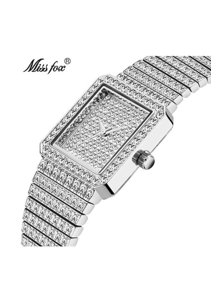 MISS FOX Fashion Diamond Inlaid Watch - Image 1