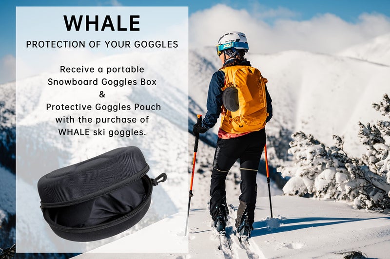 Whale Professional Ski Goggles Unisex Adult Snow Goggles Interchangeable Magnetic Replacement Lenses&Anti-Fog, Anti-UV400 - Image 5