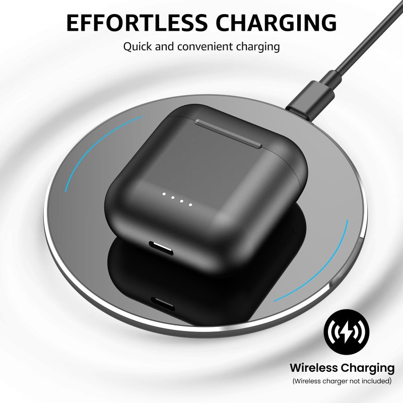 TOZO T6 Mini Wireless Bluetooth Headphones, Wireless Earbuds Erogonomic Design Sport 50H, IPX8 Wireless Bluetooth Headset EQ Customized by App Black - Image 3