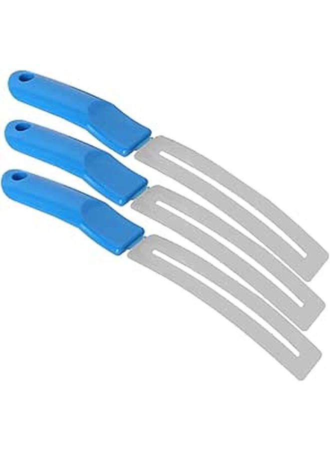 3 Pcs Stainless Steel Guitar Fret Polishing Tool Set with Fret Guards for Scratch Protection - Image 1