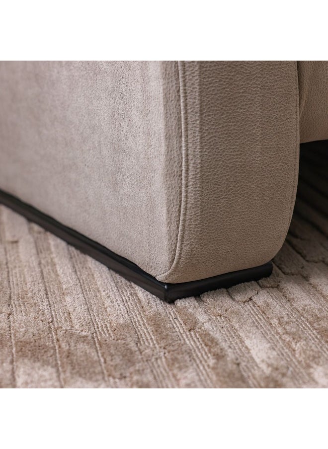 DANUBE HOME NimeraÂ  1 Seater Fabric Sofa Armchair Modern Design Single Seater Accent Chair Comfortable Living Room Furniture - Grey  - Image 2