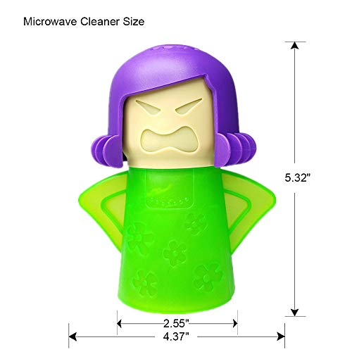 Aivwis Angry Mama Microwave Oven Steam Cleaner, Angry Mom Microwave Cleaner, Just Add Vinegar and Water, Cut Cleaning Time by Half (Green) - Image 4