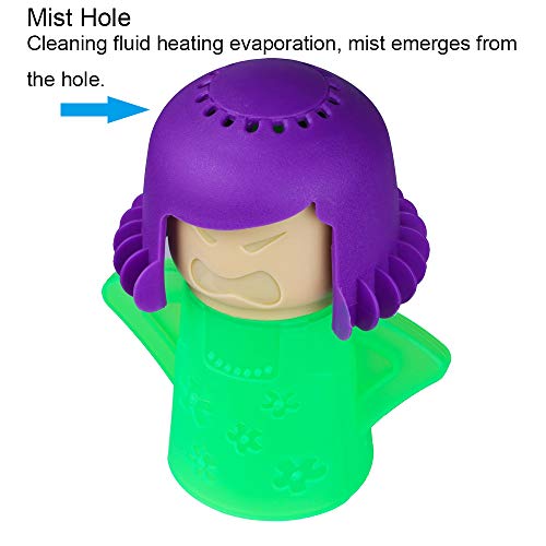 Aivwis Angry Mama Microwave Oven Steam Cleaner, Angry Mom Microwave Cleaner, Just Add Vinegar and Water, Cut Cleaning Time by Half (Green) - Image 3