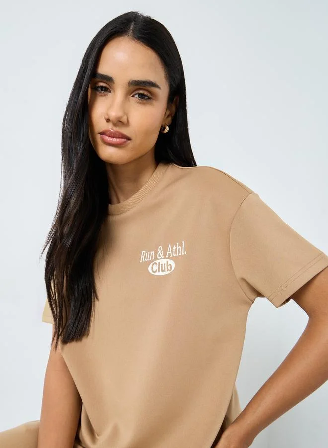 Styli Styli Slogan Print Oversized T-Shirt