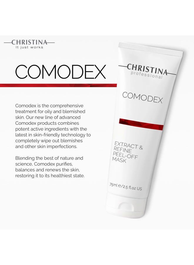 -CHRISTINA- قناع كومودكس للاستخراج والتصفية القابل للإزالة مع حمض الساليسيليك وفيتامين C | تقشير الوجه لإزالة الرؤوس السوداء وتأثير امتصاص الزيت | لجميع أنواع البشرة 75 مل - Image 2