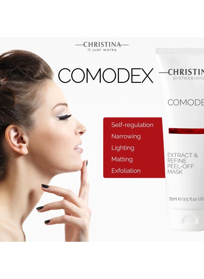 -CHRISTINA- قناع كومودكس للاستخراج والتصفية القابل للإزالة مع حمض الساليسيليك وفيتامين C | تقشير الوجه لإزالة الرؤوس السوداء وتأثير امتصاص الزيت | لجميع أنواع البشرة 75 مل - Image 4