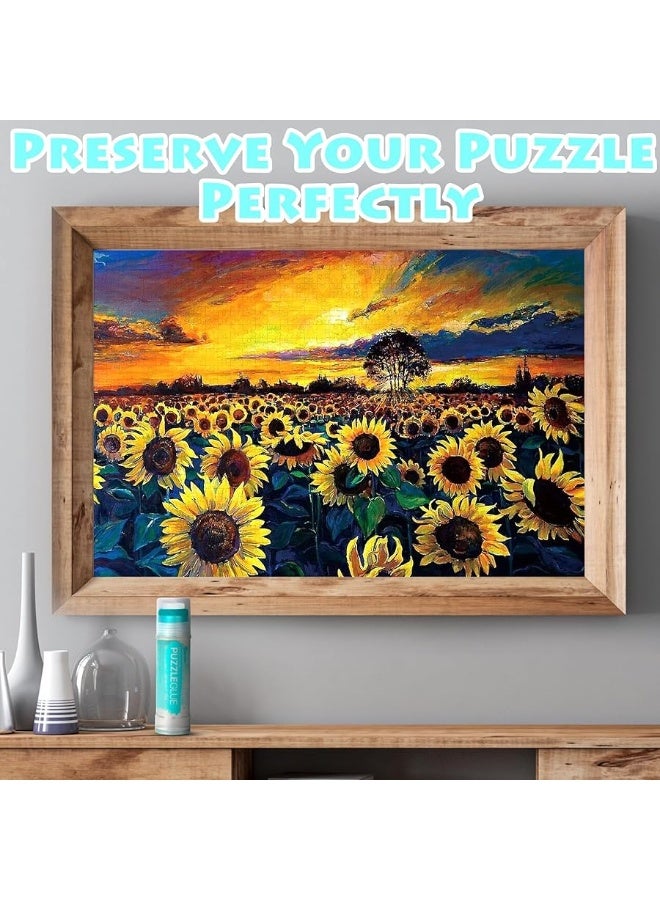 Darice Jigsaw Puzzle Glue Clear EasyOn Applicator Head QuickDrying Pack of 2 NonToxic Jigsaw Puzzle Saver Glue for 100015003000 Piece Puzzles  130ml X2 Bottle - Image 4