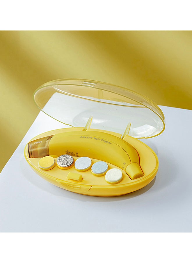 Babycare بيبي كير - مقص أظافر كهربائي يعمل بالبطارية على شكل موز - أصفر - Image 2