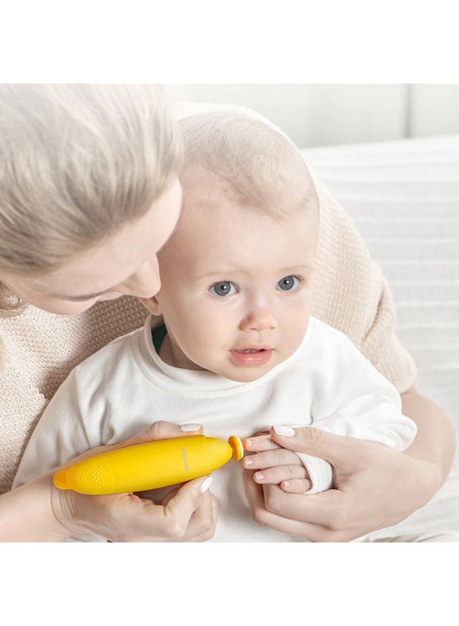 Babycare بيبي كير - مقص أظافر كهربائي يعمل بالبطارية على شكل موز - أصفر - Image 3