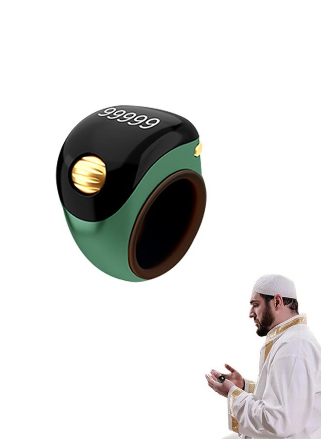 Generic Wearable Tasbeeh Ring, Rechargeable Zikr Ring, Vibrating Smart Counter with Silicone Ring, Perfect for Islamic Prayers and Meditation  - Image 1