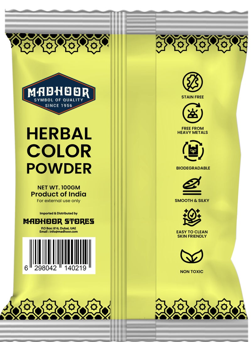 مدهور لون هولي عشبي أصفر 100 غرام - Image 2