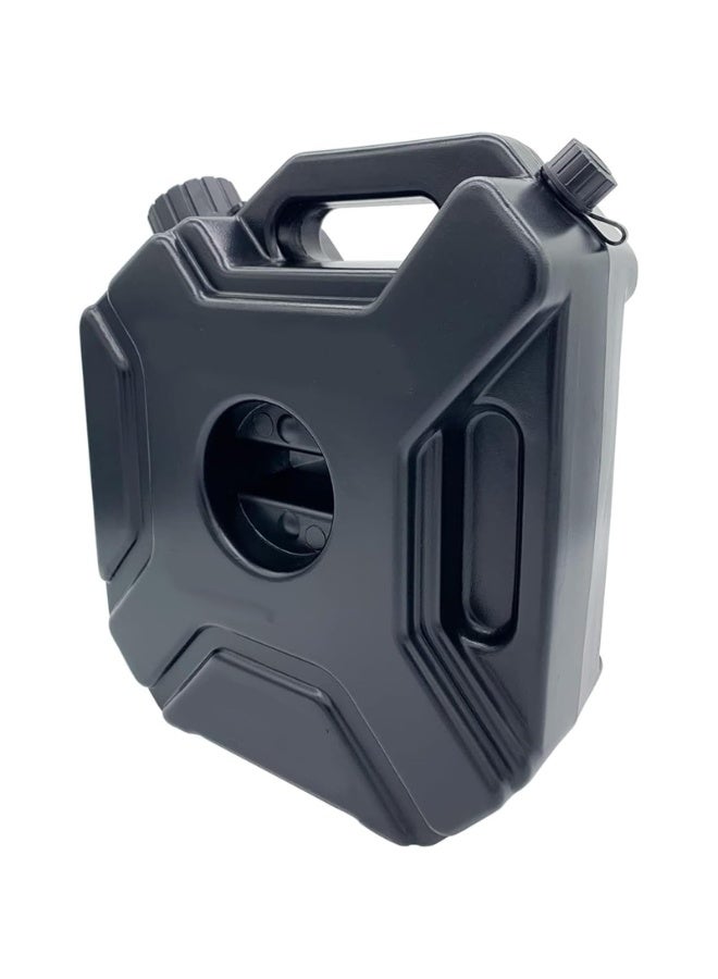 Transfer Tank Fits 1.3 Gallon/5L, Gallon Tank with Spout and Lockable Bracket, Storage Transfer Device with Auto-Off Function Adjustable Flow Rate, Ideal for Most Cars Motorcycle BLACK - Image 3