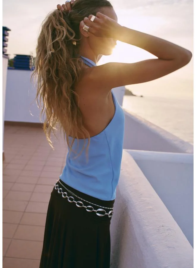 مانجو Draped Halter Top