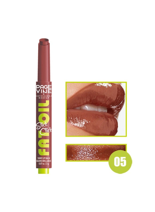 PAGE VINE أحمر الشفاه الصلب لامع أحمر الشفاه زيت الشفاه 05# - Image 1