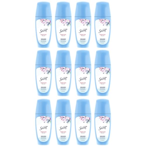 Secret RollOn Antiperspirant and Deodorant for Women 24hr Sweat  Odor Protection PH Balanced Formula Powder Fresh Scent 18 oz Pack of 12 - Image 1