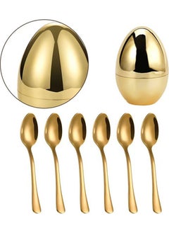 Steel 6 Piece Gold Egg Dessert Spoon Set CIN612SR - pzsku/ZC0EF4A13FC3983422E5DZ/45/_/1725793296/299f325d-d3ea-419b-a67a-f448a3a66a4a