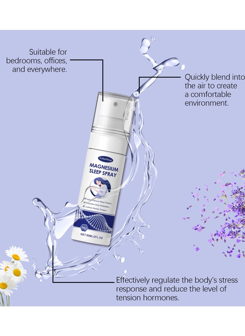 WoodSleep - Pure Magnesium Oil Spray 。Spray High Strength Magnesium Spray Energy Boost Sleep Muscle Ache and Stress Relief Improve Sleep Leg and Joint Care Reduce ItchingBody Odor Reduction Topical  Feet and Body - Image 1