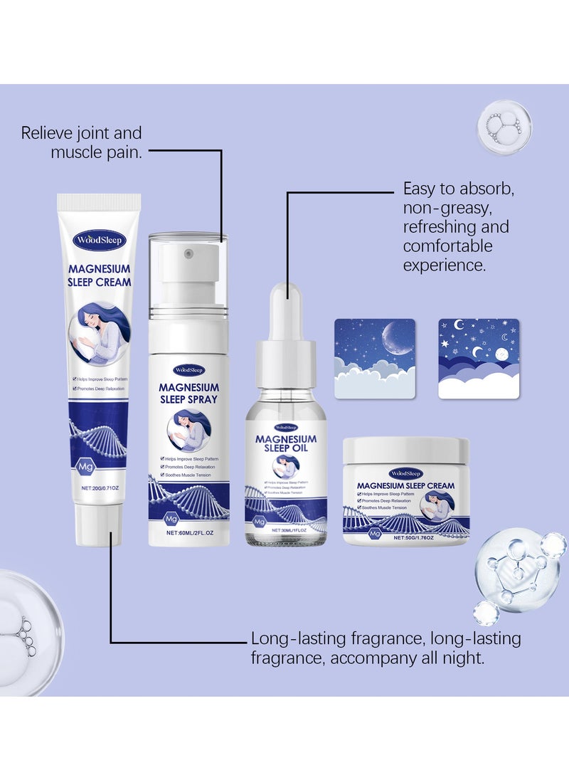 WoodSleep - Pure Magnesium Oil Spray 。Spray High Strength Magnesium Spray Energy Boost Sleep Muscle Ache and Stress Relief Improve Sleep Leg and Joint Care Reduce ItchingBody Odor Reduction Topical  Feet and Body - Image 1