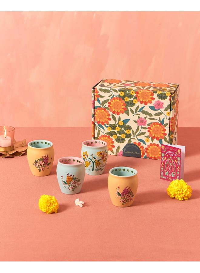 Chumbak Jaipur Gardens Kulhad Gift Box - Set of 4 - Image 3