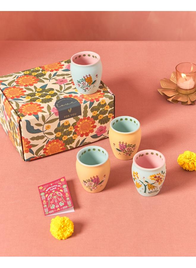 Chumbak Jaipur Gardens Kulhad Gift Box - Set of 4 - Image 4