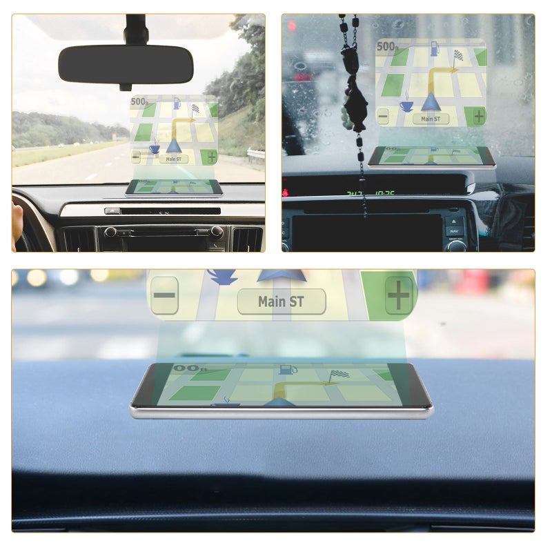 Windshield Display Reflective Film for Car Navigation 5Pcs Anti Glare Protector - Image 3