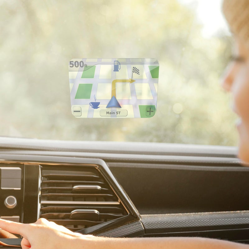 Windshield Display Reflective Film for Car Navigation 5Pcs Anti Glare Protector - Image 4