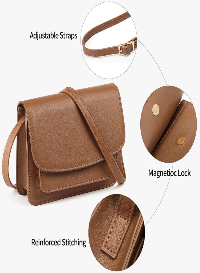 FALAN MULE Crossbody Bags for Women PU Leather Trendy Shoulder Handbags Purses for Women with Adjustable Wide Strap - Image 5