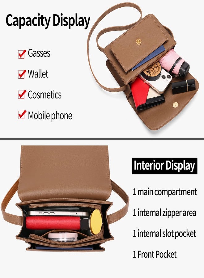 FALAN MULE Crossbody Bags for Women PU Leather Trendy Shoulder Handbags Purses for Women with Adjustable Wide Strap - Image 4