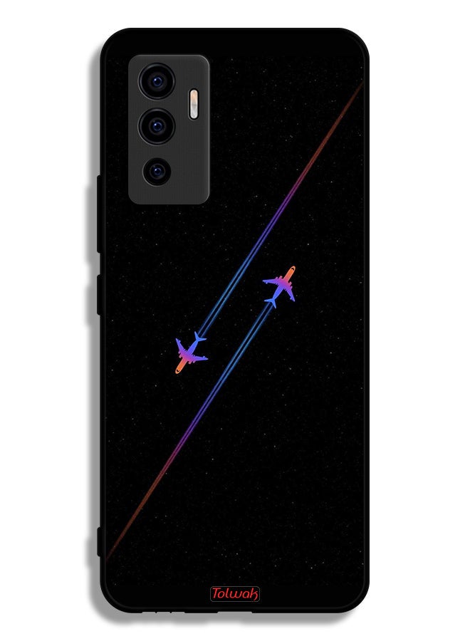 Tolwak Vivo V23e Protective Case Cover Airplanes Art - Image 2