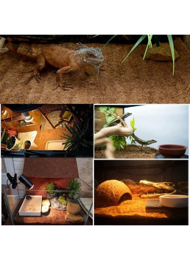 هامليدي سجادة زواحف Hamiledyi مصنوعة من ألياف جوز الهند الطبيعية، سجادة سلحفاة للحيوانات الأليفة، بطانة تيراريوم، لوازم الزواحف للسحلية والثعبان والحرباء والسلحفاة، سجادة أرنب (2 ملاءة) - Image 2