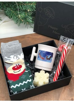 Masalsı Concept Socks Gift Mug Candle and Candy Cane in a Fairytale Concept Special Box Gift for Lover, Mother, Friend, Wife  - Image 2