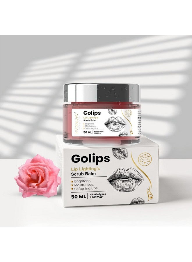 Golips Lip Lightening Scrub Balm, 50 ML, Brightening and Moisturising Formula - Image 2