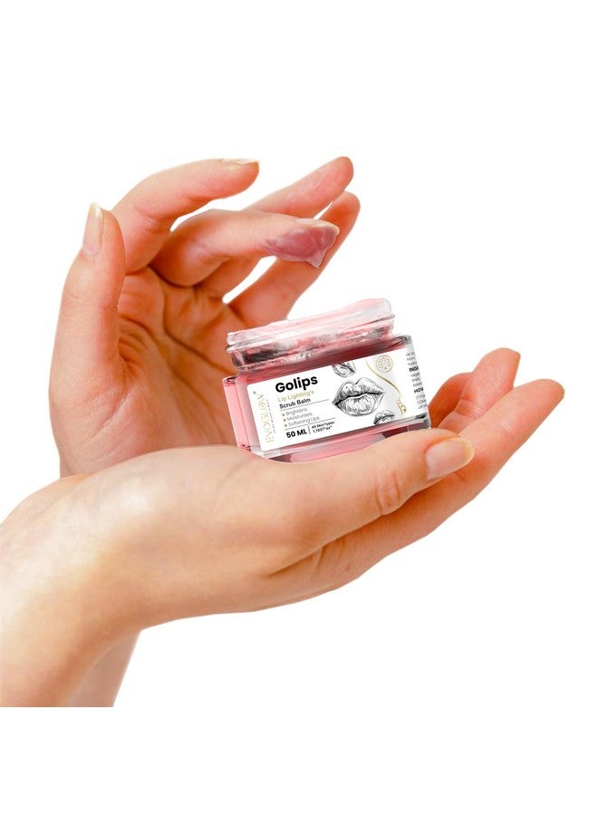 Golips Lip Lightening Scrub Balm, 50 ML, Brightening and Moisturising Formula - Image 5