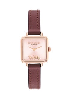 COACH Women's Analog Square Shape Leather Wrist Watch 14504229 - 22 Mm  - Image 2