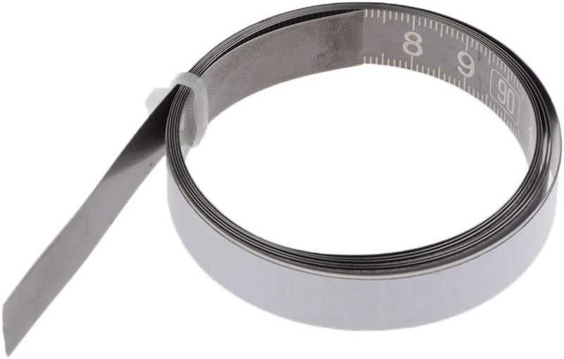 klarako Universal Adhesive Tape Measure Ruler Self Adhesive Measuring Tape W/Sticky Back Black, Middle 1M - Image 4