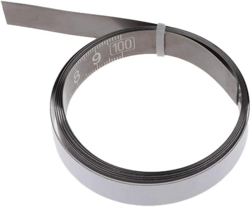 klarako Universal Adhesive Tape Measure Ruler Self Adhesive Measuring Tape W/Sticky Back Black, Middle 1M - Image 3