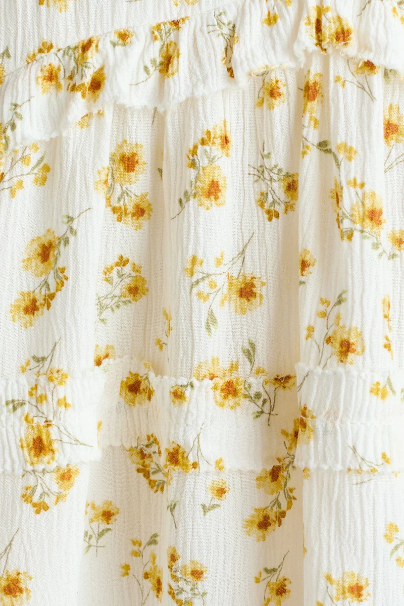 H&M Frill-trimmed viscose top