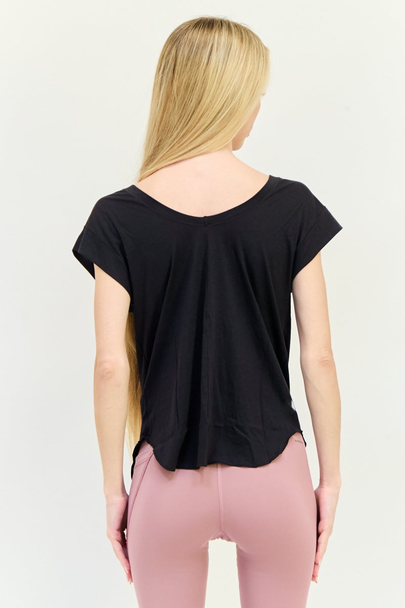 PUMA Women Sportswear Fit Cap Sleeves Training Top, Black - Image 3