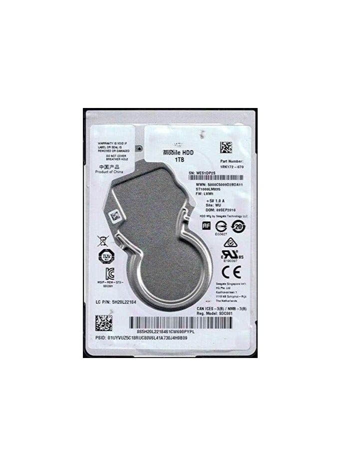 1TB Internal Laptop Hard Drive – High Capacity Reliable Storage